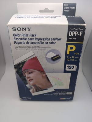 Sony SVM-F120P DPP-F Color Print,2 Cartridges 4x6 Postcard Paper 100ct