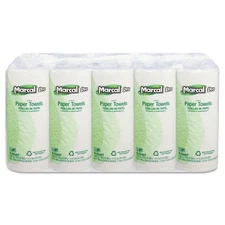 Marcal PRO 610 11" x 9" 2-Ply Perforated Kitchen Roll Towels - White (15/CT) New