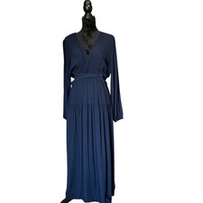 Old Navy Crepe Maxi Dress Side Cut Out “In the Navy” Size Large