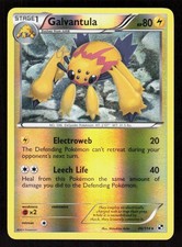 Pokemon Galvantula 46/114 Reverse Holo Rare Black & White (NM)
