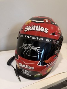 Kyle Busch Skittles Full Size Helmet Autographed 20% donated to Bundles of Joy! 