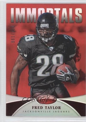 2013 Certified Immortals Mirror Red 61/250 Fred Taylor #172 0a1