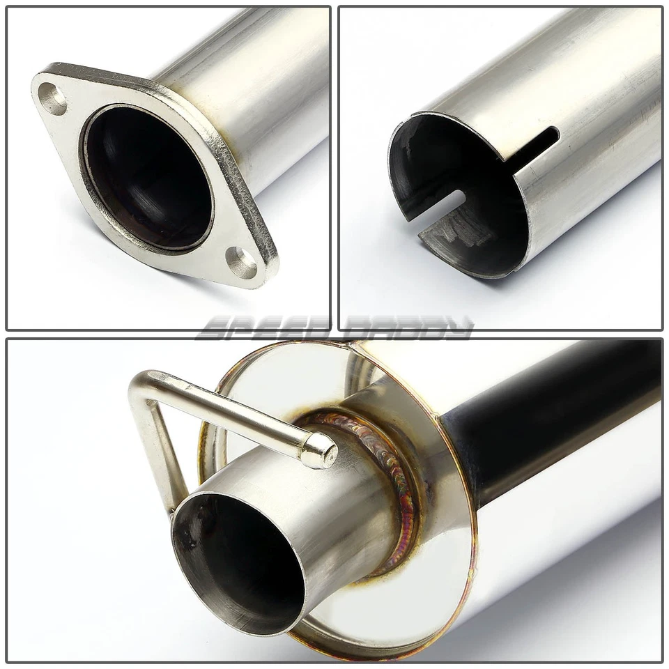 FOR 11-14 DODGE CHARGER 3.6 V6 DUAL 2.25"OUTLET STAINLESS CATBACK EXHAUST SYSTEM - Image 3 of 4