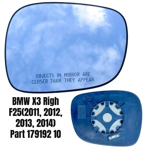 BMW X3 F25 Right Auto Dim Heated Mirror with Housing Part179192 10 OEM 2011-2014