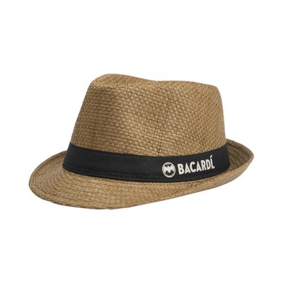 Bacardi Strohhut Straw Hat Hut Mütze Kappe Sommer Sonne Schutz Party Festival