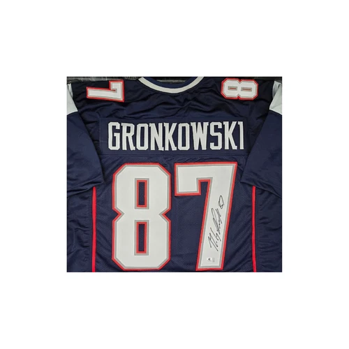 Rob Gronkowski New England Patriots Autographed Football Jersey coa
