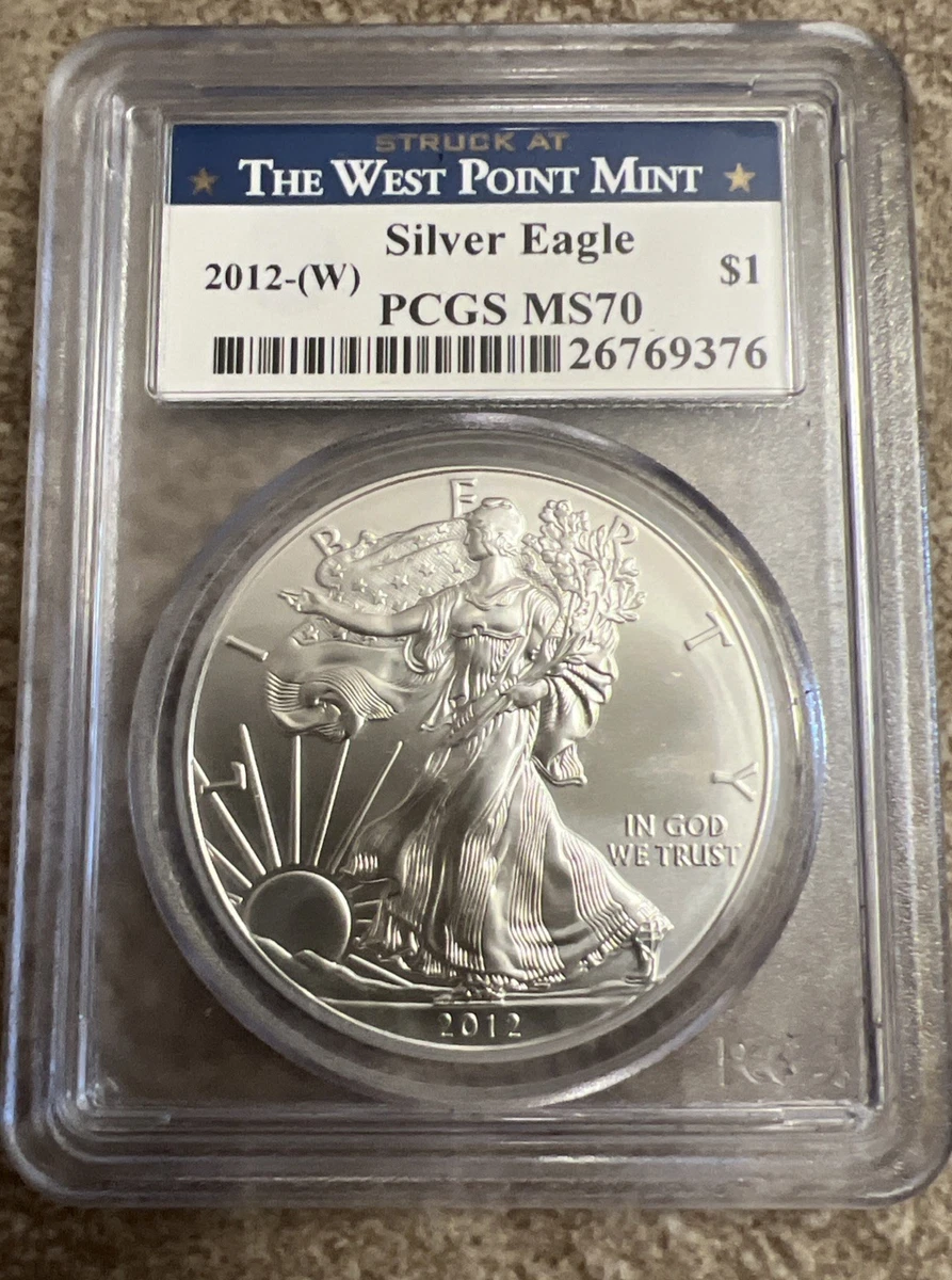 American Eagle MS 70 Graded 2012 Silver Bullion Coins for sale | eBay