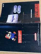 Super Nintendo SNES Console Instruction Manual 1991 w/ Consumer Booklet VTG