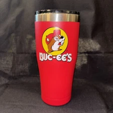 Yukon Outfitter Buc-ees 20 oz Stainless Steel Red Tumbler Hot / Cold w/Lid Red