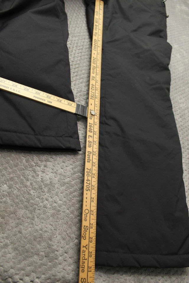 Pantalones Fera Mujer 14 Largos Negros Aislados Nieve Esquí Cremallera Bolsillos Bota Cremalleras Foto 4 de 4