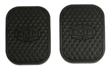 EMPI  "EMPI" LOGO PEDAL PADS (2) FITS VW BUG GHIA BUS BUGGY RAIL BAJA  17-2996