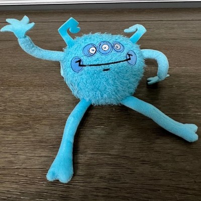 Blue Three Eyed Monster Plush Stuffed Animal Toy Kids Cute Character