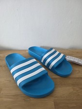 Image of Adidas Men's Adilette Aqua Slides | Size 11 | Blue | New With Tags