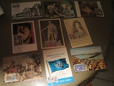 lot 9 cartes 1 er jour 1970