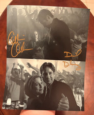 X-Files David Duchovny Gillian Anderson Signed 8x10 BAS Postmodern Prometheus