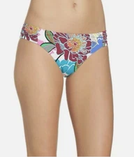 NWT Trina Turk Women's Radiant Bloom Floral Shirred Side Hipster Bottoms Size 12