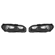 Fit For Chevy Camaro Z28 1998-2002 Headlights Assembly 2x Black Housing Headlamp