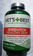 Vet's Best Healthy Coat Shed  Itch Relief for Dog 150 Count Exp: 11/2028 Sealed