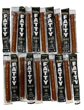 FATTY Smoked Meat Sticks 20 sticks JALAPENO, 2oz Per, EXP 5/2026