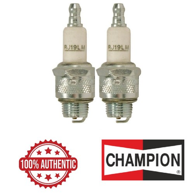 #ad 2 Champion RJ19LM plug replace Briggs spark plug 802592S 796112 Craftsman Mower $20.39