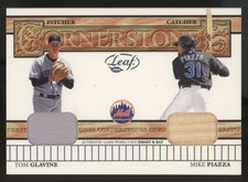 2004 Leaf Mike Piazza/Tom Glavine Cornerstones Dual Patch /50 #CS-6