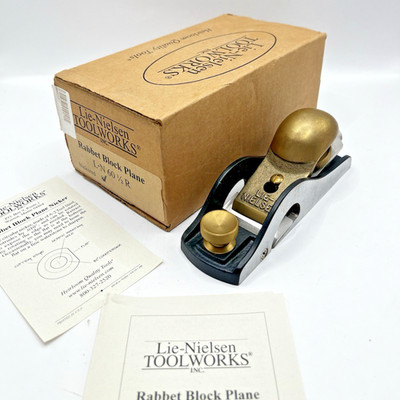 Lie Nielsen 60 1/2 R Nickered Rabbet Block Plane 