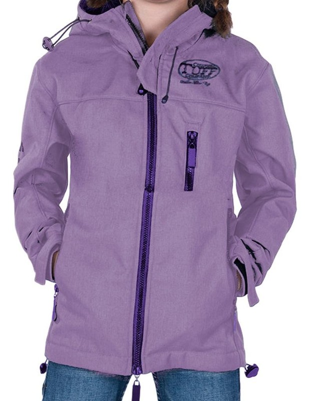 Cowgirl Tuff Western Jacket Girls Microfiber L Purple F00450 CLEARANCE