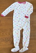 Carters Footed Sleeper Girls 5T Hearts