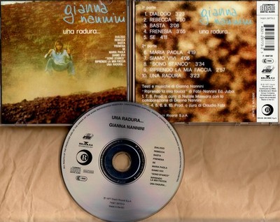 GIANNA NANNINI   UNA RADURA von 1977   rare CD mit DIALOGO, REBECCA, BASTA ua.