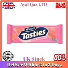 McVitie's Tasties Pink Wafer Biscuits, 100 g (Pack of 1) 