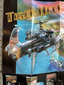 Vintage 1987 TIGER-HELI Nintendo NES Game Poster 11.5" x 16" ACL-TI-US Acclaim