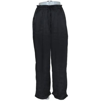 Lager 157, Palazzohose, Größe: L, Schwarz, Polyester, Einfarbig, Satin #KNv