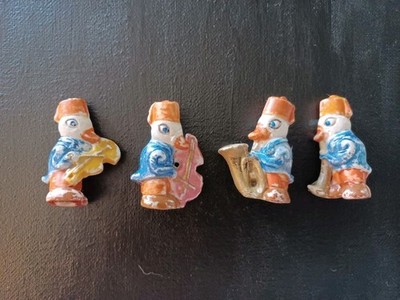 Vintage 40's 50's Duck Musicians Musical Jazz Band 4 Piece Band