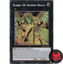 Yugioh Nummer 100: Numeronendrache RA01-DE039 Secret Rare 1. Auflage NM