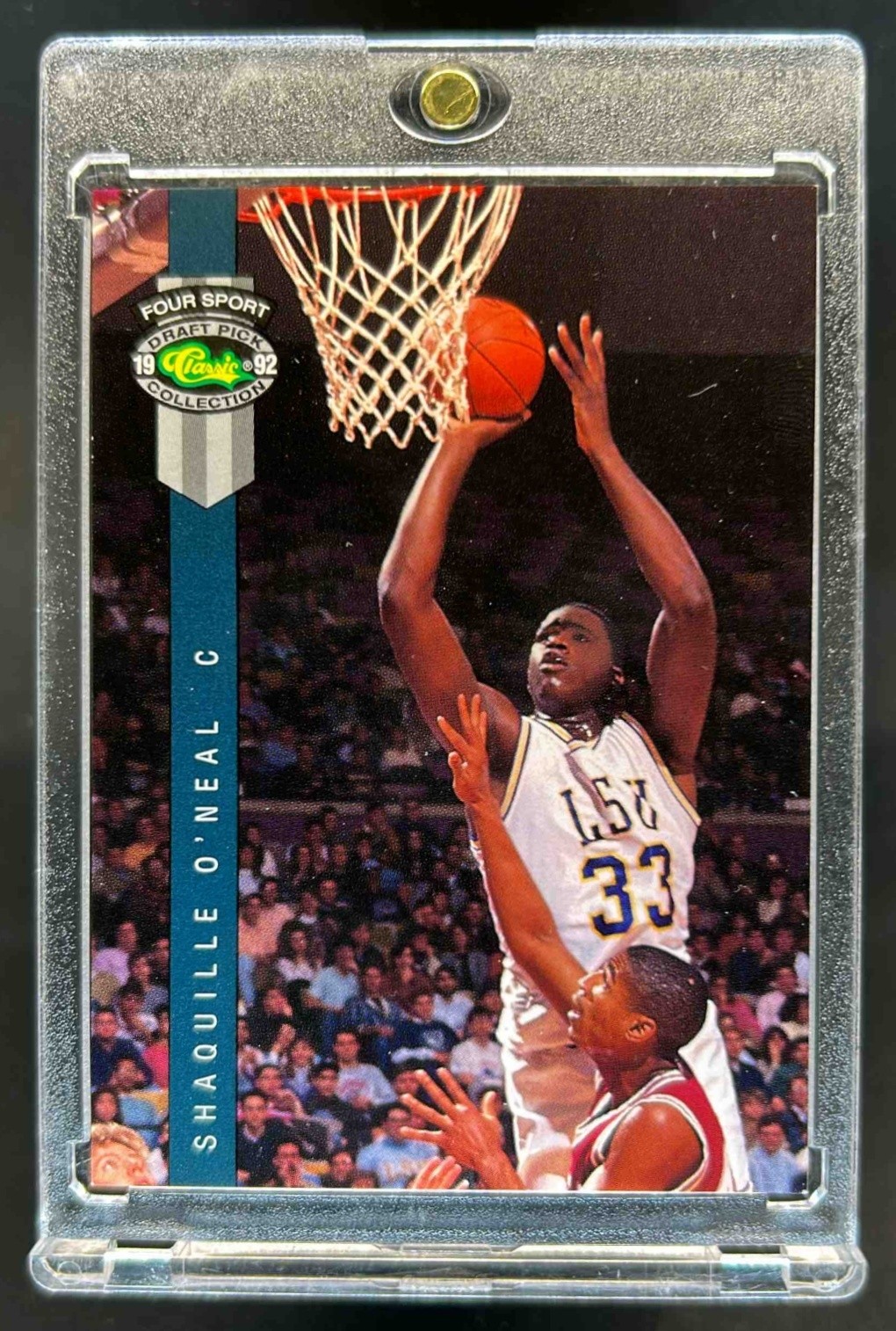 1992 Classic Four Sport Shaquille O'Neal Rookie RC Rookie #1 Magic