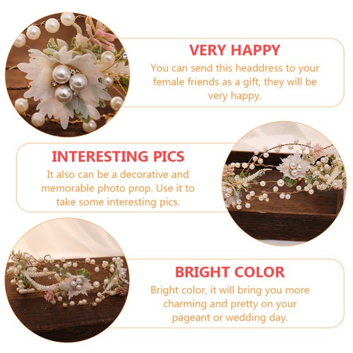 Accessori Capelli per Sposa Corona Fiore Miss Sposa Copricapo Matrimonio - Foto 8 di 12