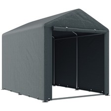 Outsunny 1.6 x 2.2m Garden Storage Shed Portable Shed Tent, Dark Grey