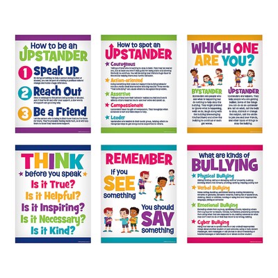 Fun Express Social Emotional Learning Upstander Classroom Poster Set - 16'' x 20