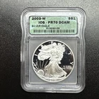 2003-W American Silver Eagle ICG PR70 Proof-70 DCAM 1oz .999 fine silver coin