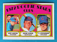 1972 Topps #61 Chicago Cubs Burt Hooton Rookie Stars Baseball Card EX/NM