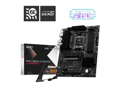 MSI PRO B850-S WIFI6E Motherboard, ATX - Supports AMD Ryzen 9000 / 8000 / 7000