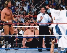 Million Dollar Man Ted DiBiase & Earl Hebner Signed WWE 8x10 Photo BAS COA Auto