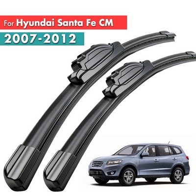 2Pcs Front Windshield Wiper Blades Set For Hyundai Santa Fe CM 2007-2012 24'' 18''
