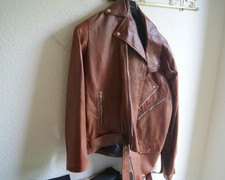 Lederjacke Herren braun aus Pakistan (Etsy) G...