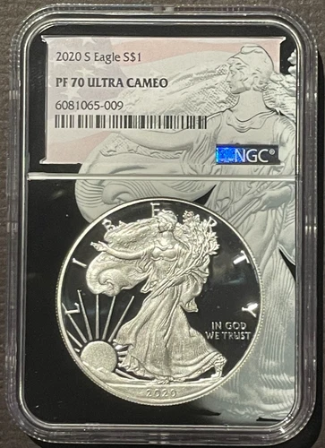 2020-S $1 SILVER AMERICAN EAGLE NGC PF70 : 07461