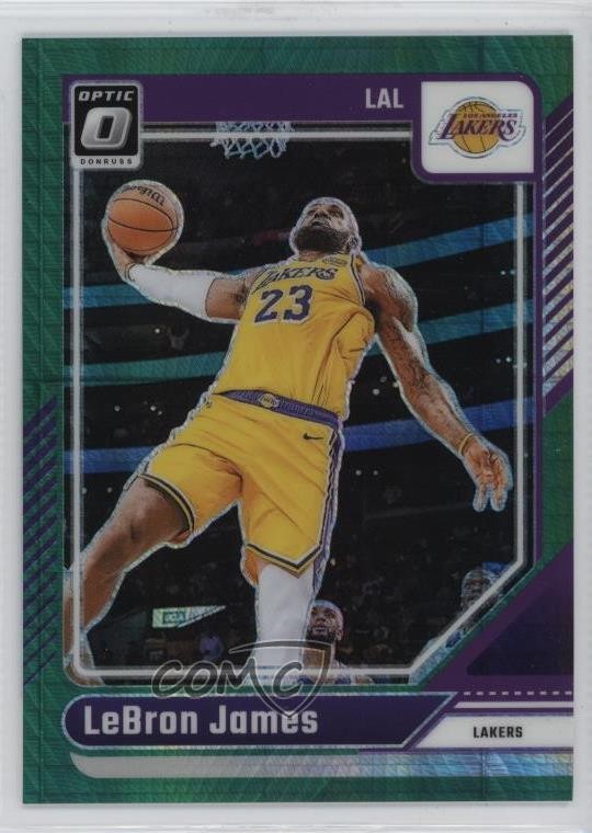 2024-25 Panini Donruss Optic Green Hyper Prizm 228/249 LeBron James #148 4vc