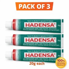 Hadensa Herbal Ointment 20g x 3  Natural Relief for Hemorrhoids Free shipping