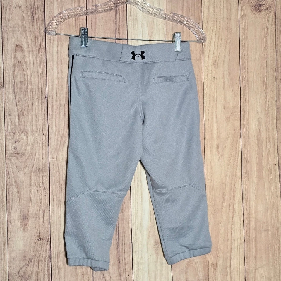 Pantalón de béisbol Under Armour gris suelto día del juego braguita pequeño juvenil nuevo con etiquetas Foto 2 de 4