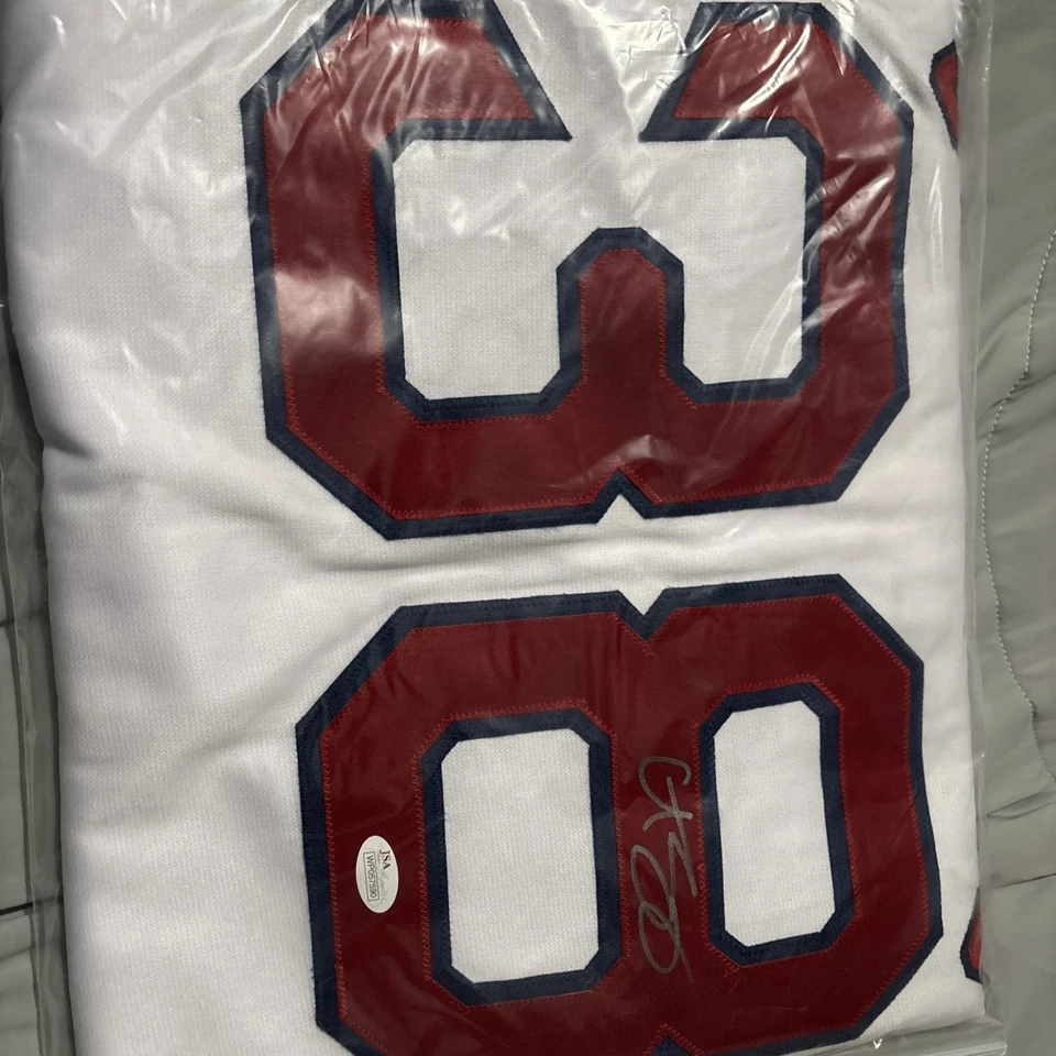 CURT SCHILLING SIGNED AUTO BOSTON RED SOX WHITE JERSEY JSA AUTHENTICATED - Image 3 of 4
