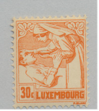 Luxembourg Stamp Scott #B12, Mint Hinged